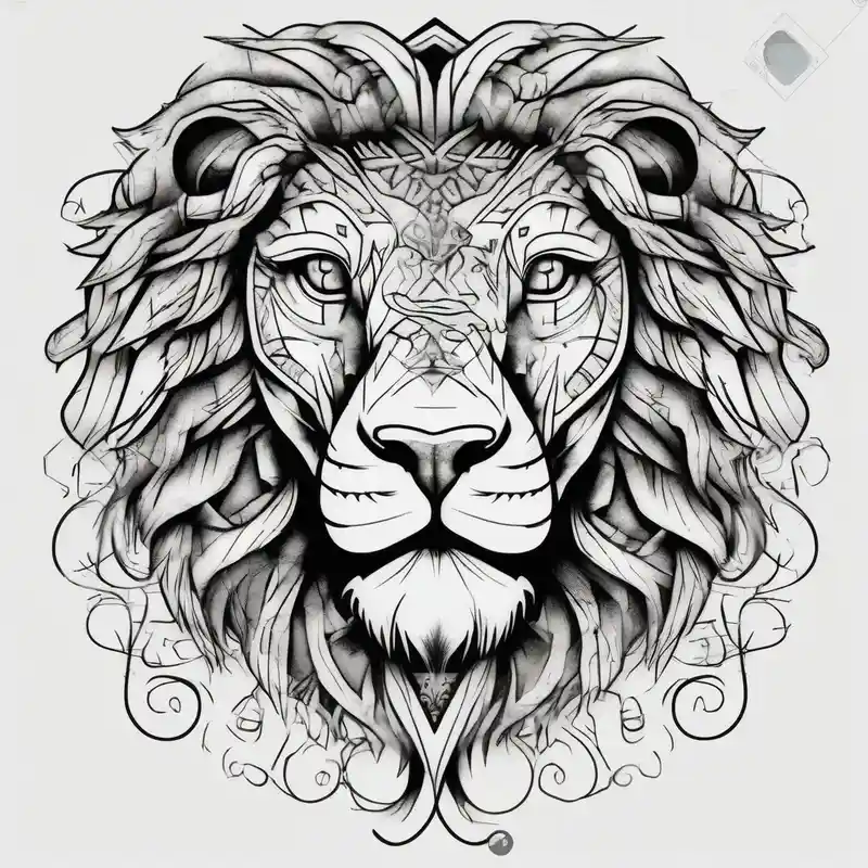 surreal style 2025年のタトゥーされたタイガーリリーのタトゥーアイデア about Tattooed lion back drake tattoos and Tattooed lion back drake tattoos